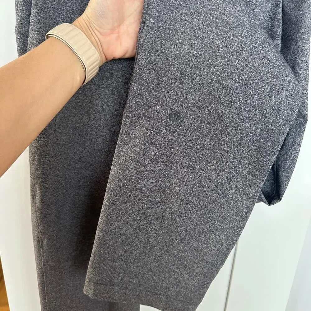 Lululemon Women's On The Fly Pant, Heathered Black, Size 4 Tall, Like New